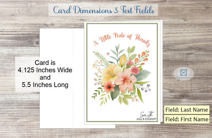 A Little Note of Thanks Card (#120121AV-IM)