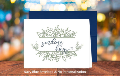 Single Sending Hugs Card with Sticker (#110113AM1)