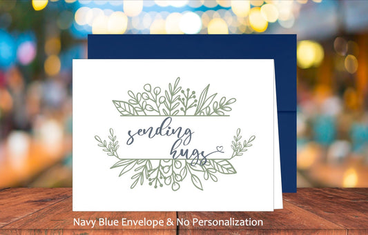 Single Sending Hugs Card with Sticker (#110113AM1)