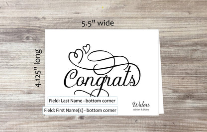 Single Congrats Card with Sticker (#140120AM2)