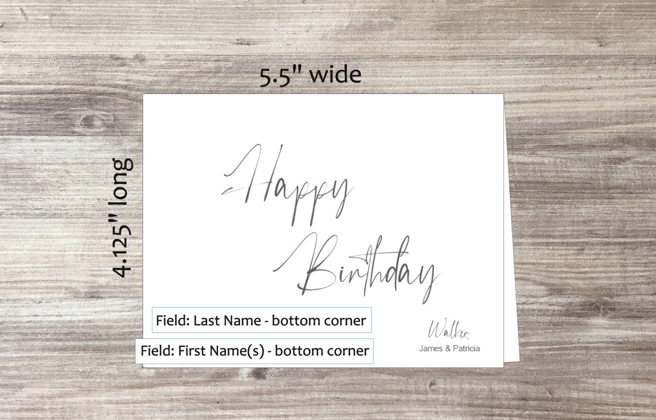 Happy Birthday Card (#150120AS)