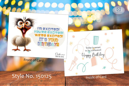 Excited Birthday Card (#150125AS)