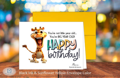 Big Year Old Birthday Card (#150131AS-IM)