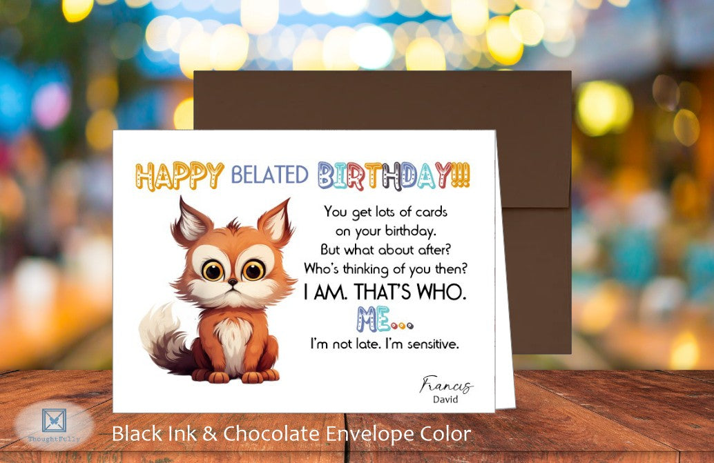 Happy Belated Birthday Card (#150134AS-IM)