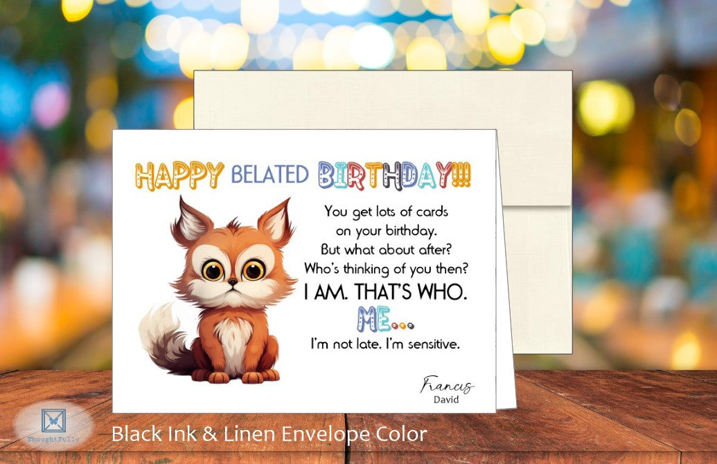 Happy Belated Birthday Card (#150134AS-IM)