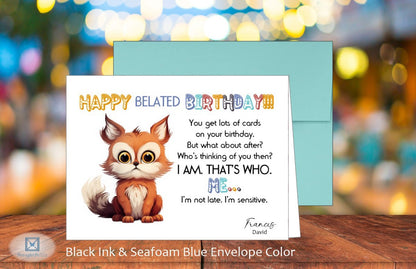 Happy Belated Birthday Card (#150134AS-IM)