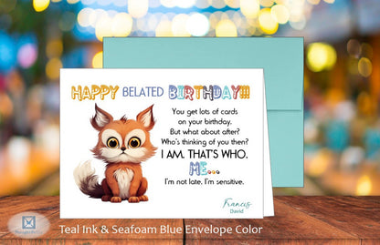 Happy Belated Birthday Card (#150134AS-IM)
