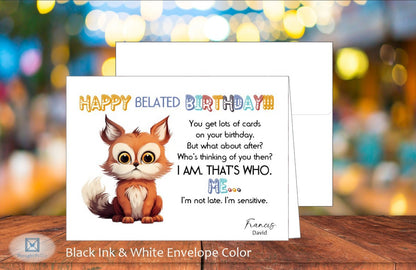Happy Belated Birthday Card (#150134AS-IM)