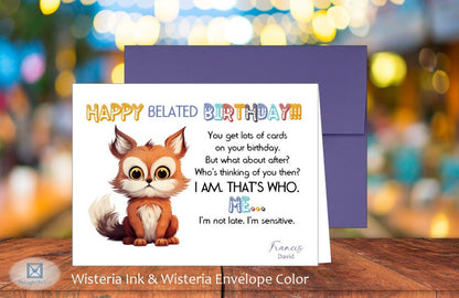 Happy Belated Birthday Card (#150134AS-IM)