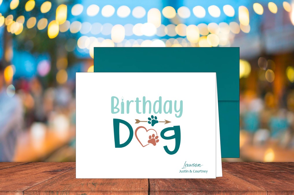 Birthday Dog Card (#160106AS)