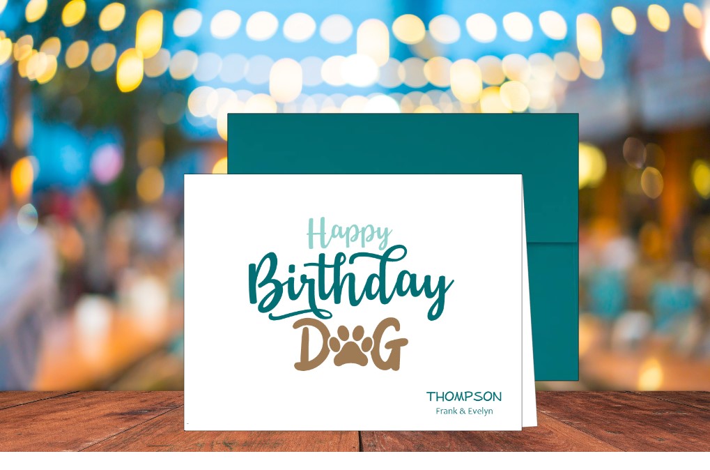 Happy Birthday Dog Card (#160107AS)