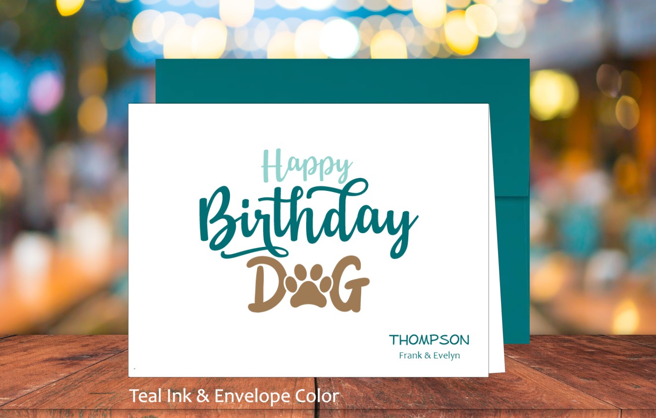 Happy Birthday Dog Card (#160107AS)