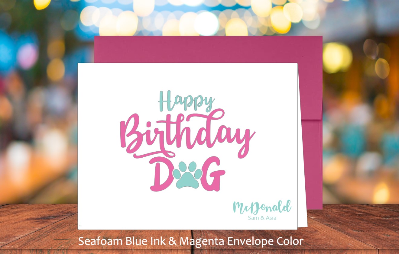 Happy Birthday Dog Card (#160108AS)