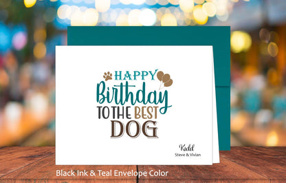 Happy Birthday To The Best Dog Card (#160111AS)