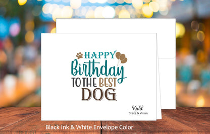 Happy Birthday To The Best Dog Card (#160111AS)