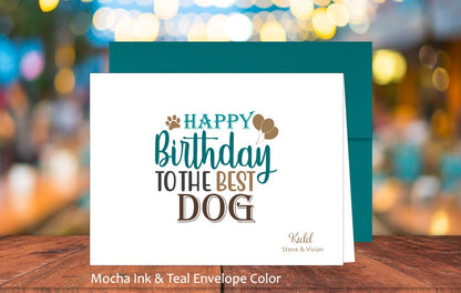 Happy Birthday To The Best Dog Card (#160111AS)