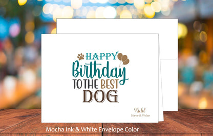 Happy Birthday To The Best Dog Card (#160111AS)