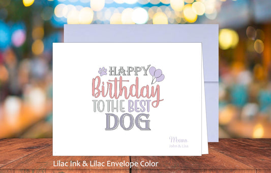 Happy Birthday To The Best Dog Card (#160112AS)