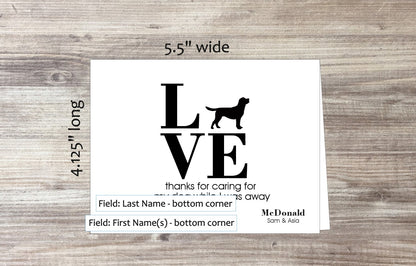 LOVE My Dog Card (Labrador Retriever) (#160113AS)