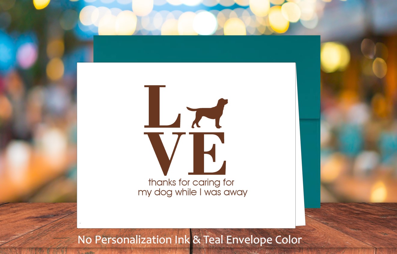 LOVE My Dog Card (Labrador Retriever) (#160113AS)