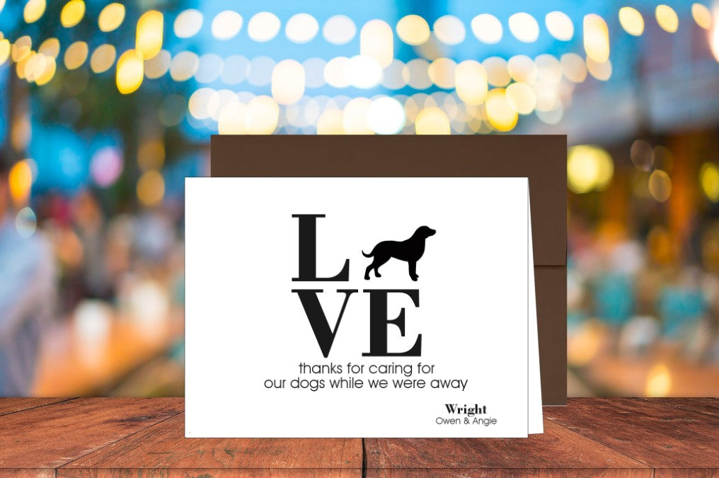 LOVE Our Dogs Card (Chesapeake Bay Retriever) (#160116AS)