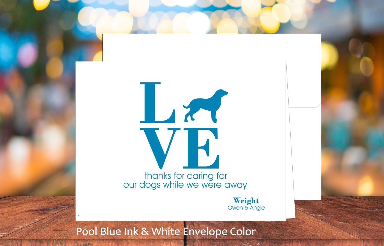 LOVE Our Dogs Card (Chesapeake Bay Retriever) (#160116AS)