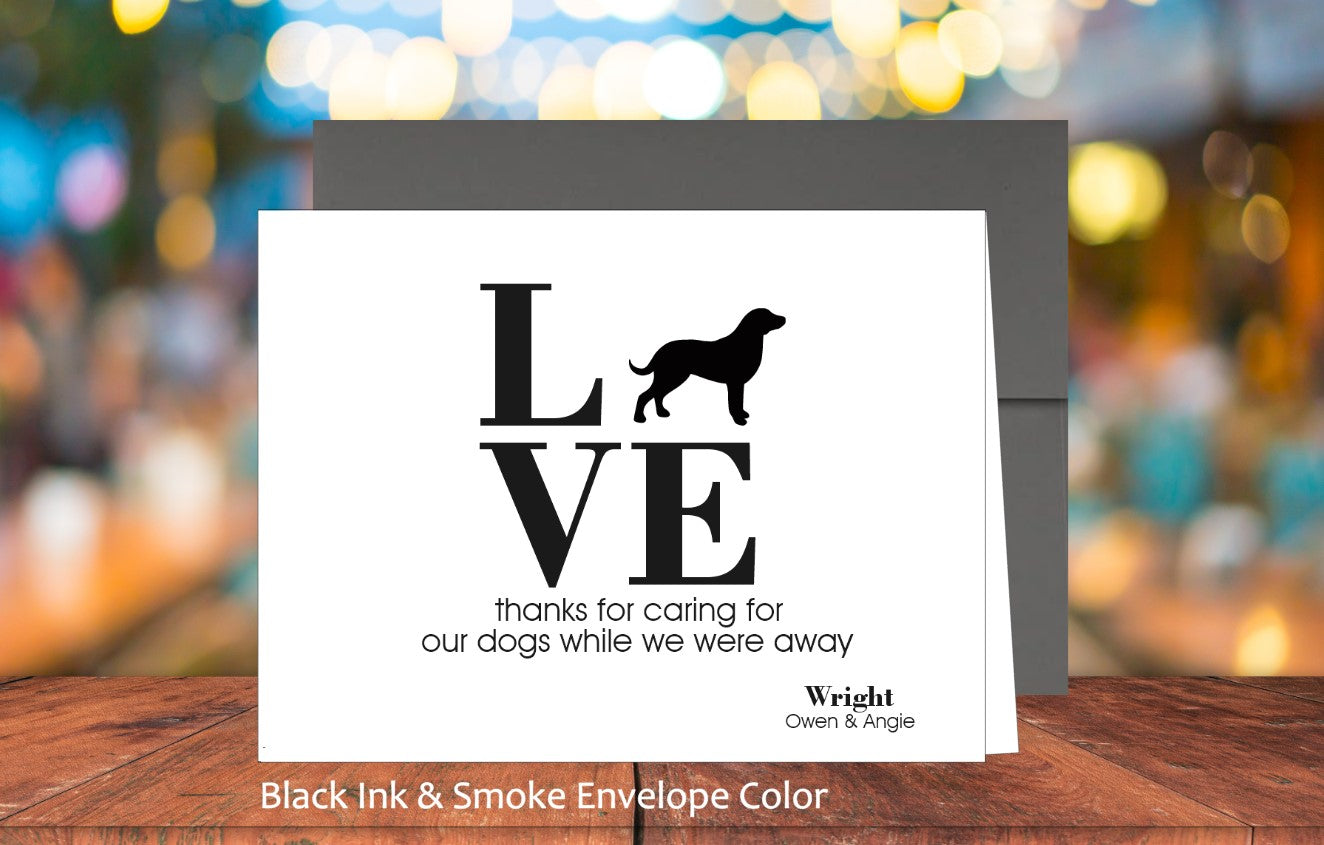 LOVE Our Dogs Card (Chesapeake Bay Retriever) (#160116AS)