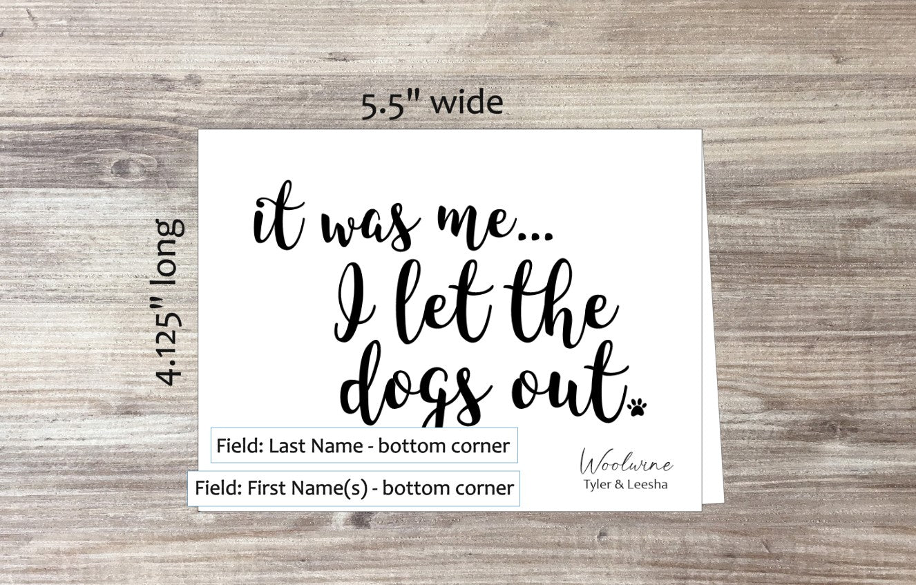 Let the Dogs Out Card (#160118AS)