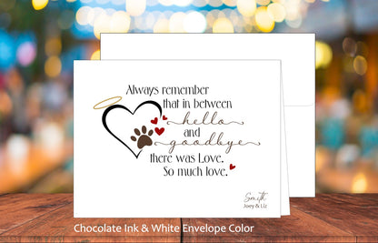 Between Hello and Goodbye Card (#160122AS)