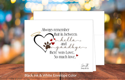 Between Hello and Goodbye Card (#160122AS)