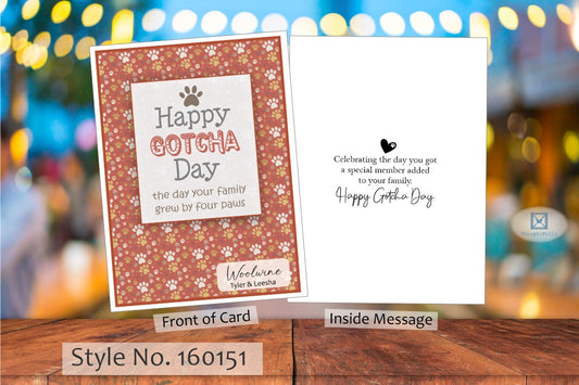 Happy Gotcha Day Card (Dog) (#160151AV-IM)
