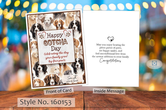 Happy Gotcha Day Card (Dog) (#160153AV-IM)