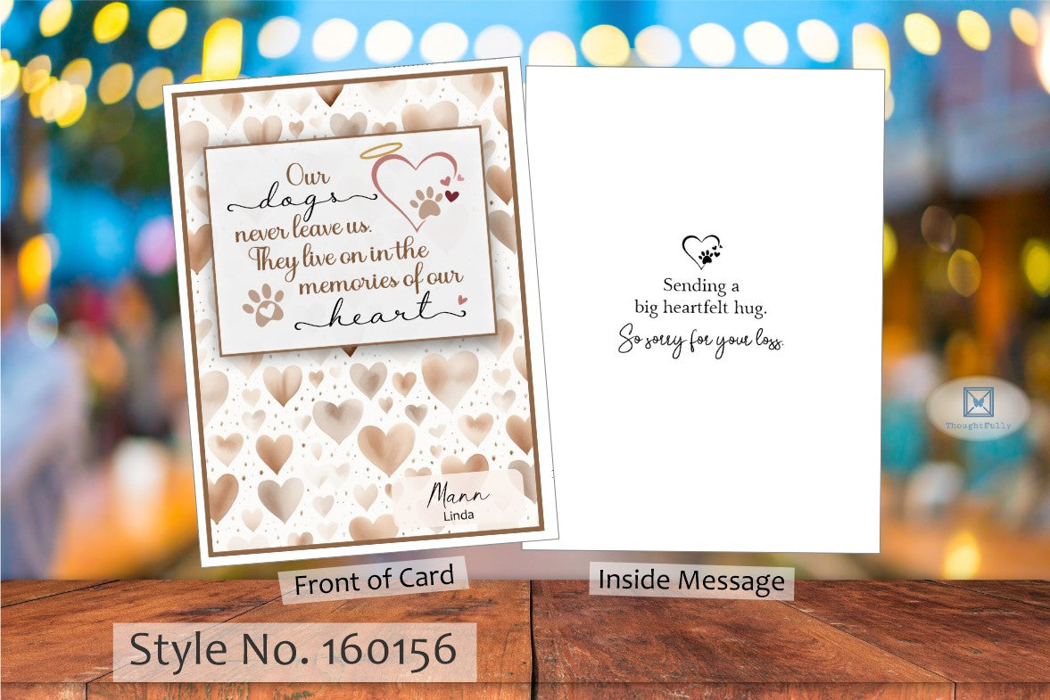 Our Dogs Never Leave Us Card (#160156AV-IM)