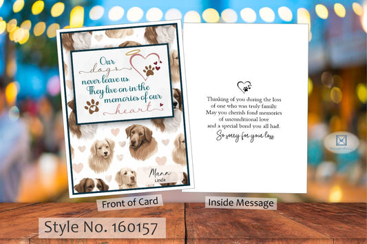 Our Dogs Never Leave Us Card (#160157AV-IM)