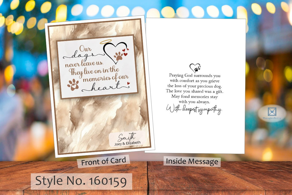 Our Dogs Never Leave Us Card (#160159AV-IM)