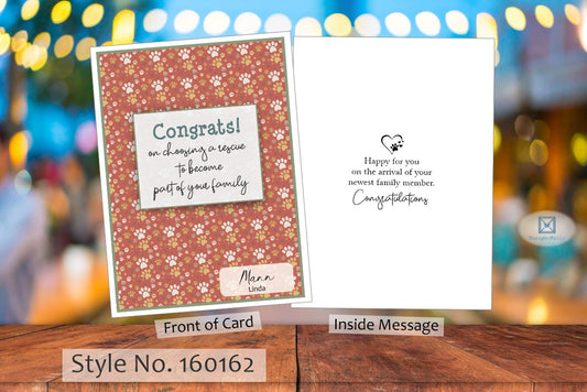 Congrats on Rescue Card (Dog) (#160162AV-IM)