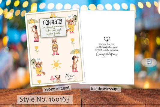 Congrats on Rescue Card (Dog) (#160163AV-IM)