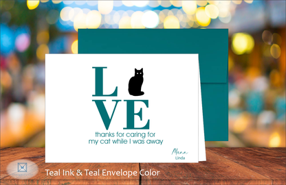 LOVE Thanks for Caring for My Cat Card (#160168AS)