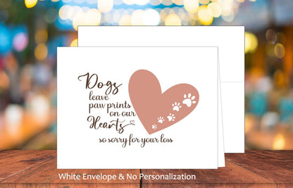 Dog Paw Prints Card (#160180AS)