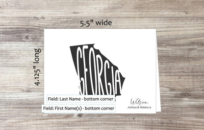 Georgia State Card (#170101AS)