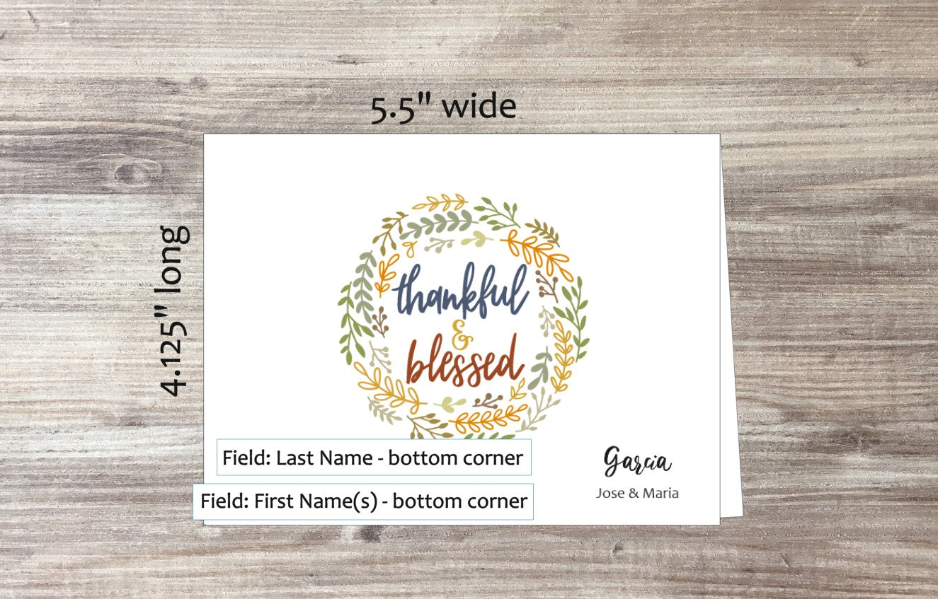 Thankful & Blessed Card (#180101AS)