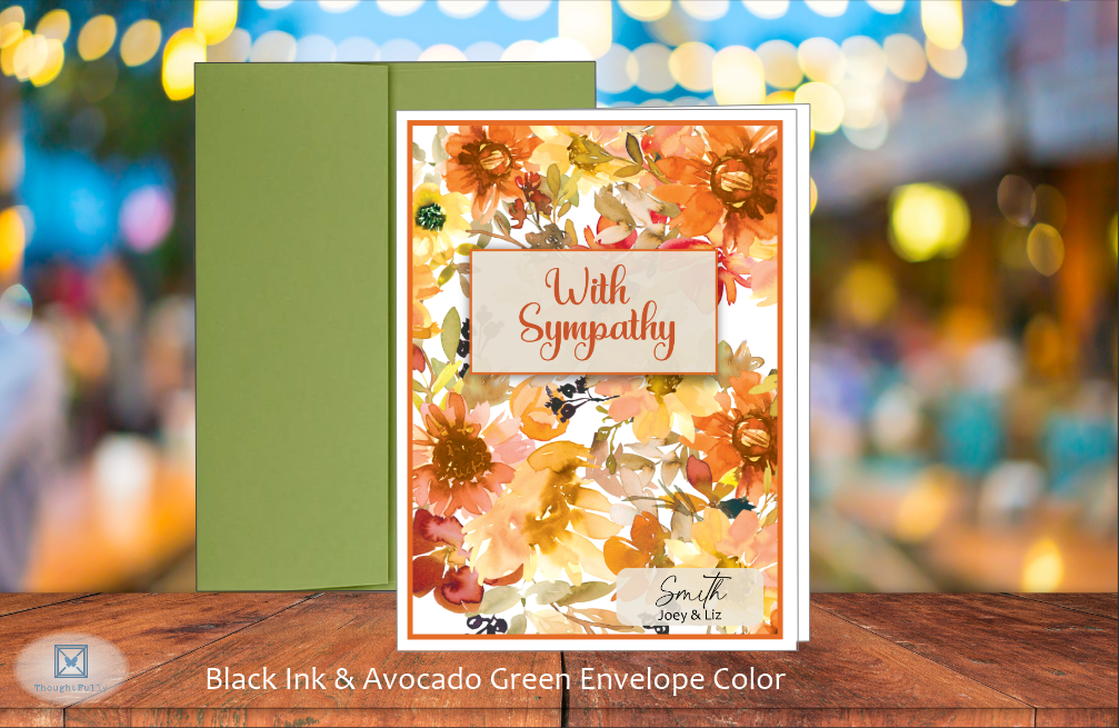 With Sympathy Card (Fall Season) (#190131AV-IM)