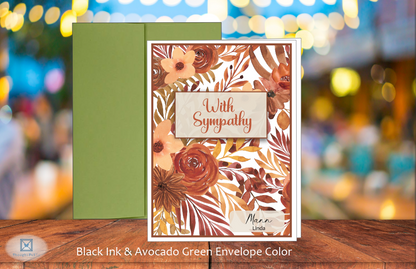 With Sympathy Card (Fall Season) (#190132AV-IM)