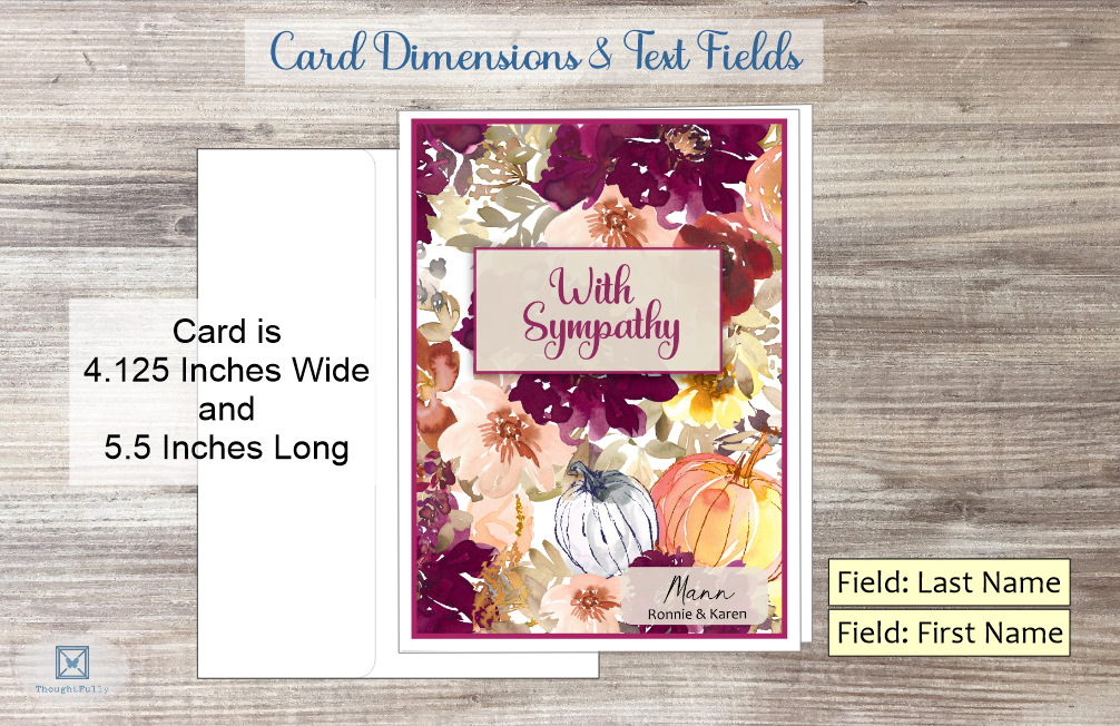 With Sympathy Card (Fall Season) (#190133AV-IM)
