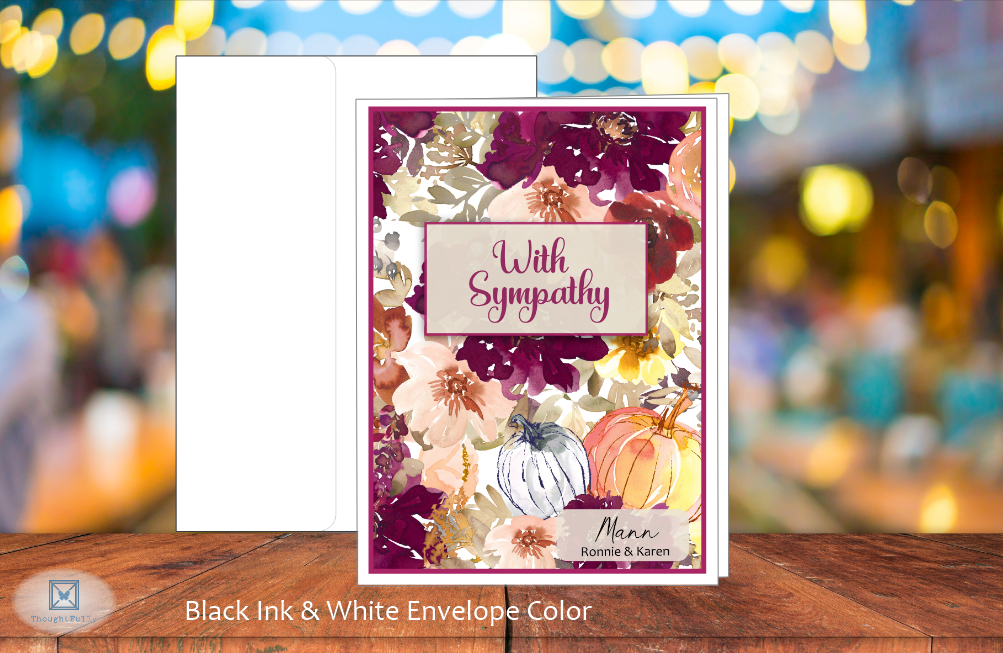 With Sympathy Card (Fall Season) (#190133AV-IM)