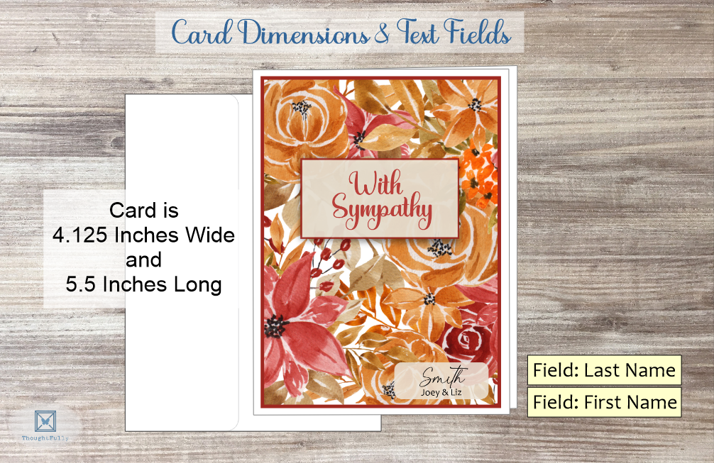 With Sympathy Card (Fall Season) (#190135AV-IM)