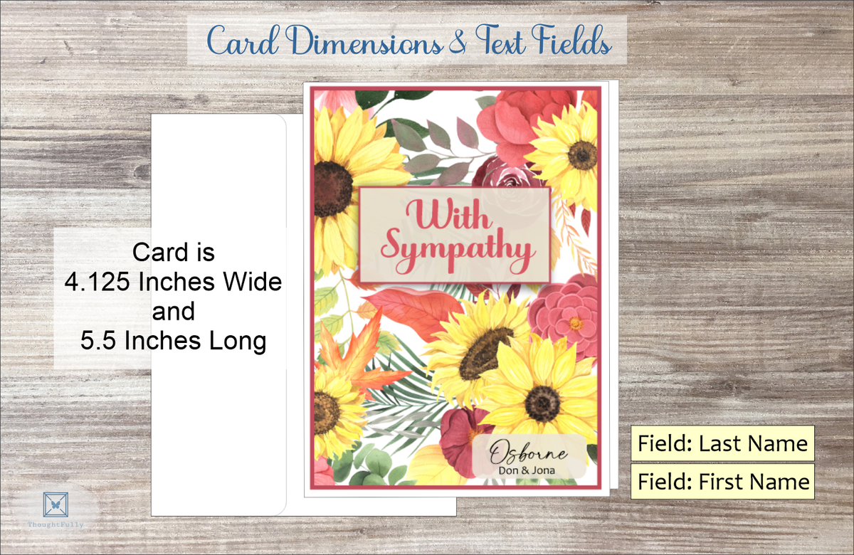 With Sympathy Card (Fall Season) (#190136AV-IM)