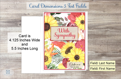 With Sympathy Card (Fall Season) (#190136AV-IM)