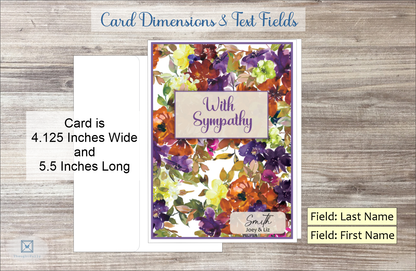 With Sympathy Card (Fall Season) (#190137AV-IM)