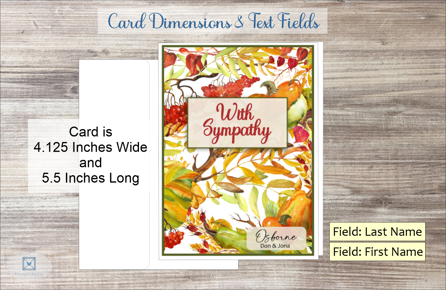 With Sympathy Card (Fall Season) (#190138AV-IM)